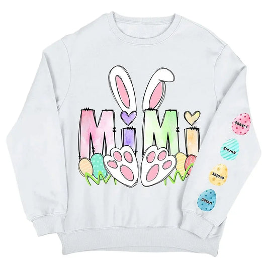 Grandma - Easter Rabbit - Personalized Sweatshirt (VT) Shirts & Tops The Next Custom Gift