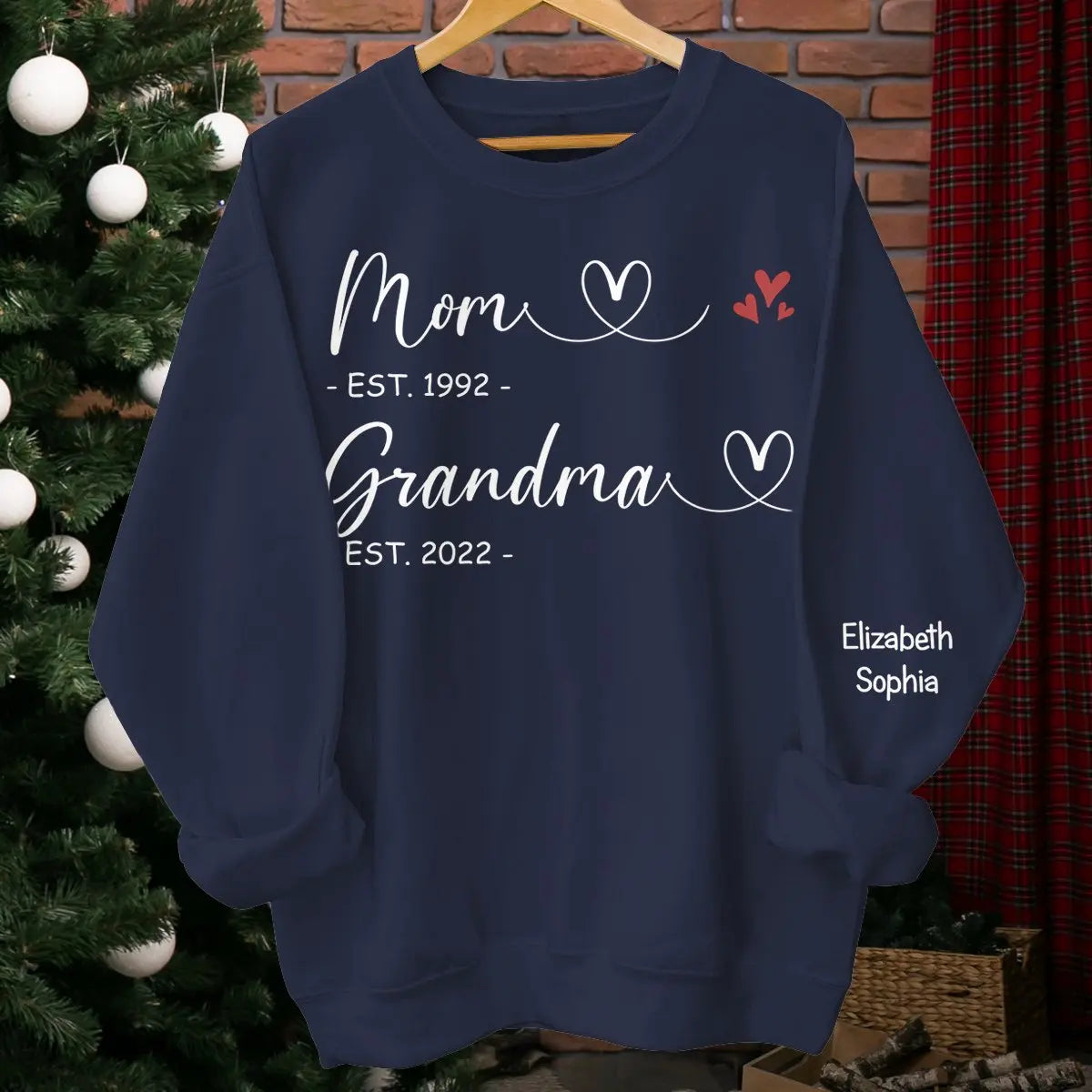 Grandma - First Mom Now Grandma - Personalized Sweatshirt Sweatshirt The Next Custom Gift