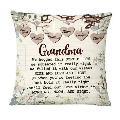 Grandma - Gift For Grandma Hug This Pillow - Personalized Pillow Pillow The Next Custom Gift