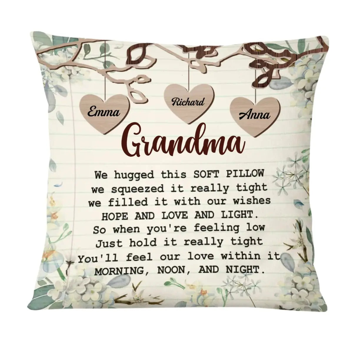 Grandma - Gift For Grandma Hug This Pillow - Personalized Pillow Pillow The Next Custom Gift