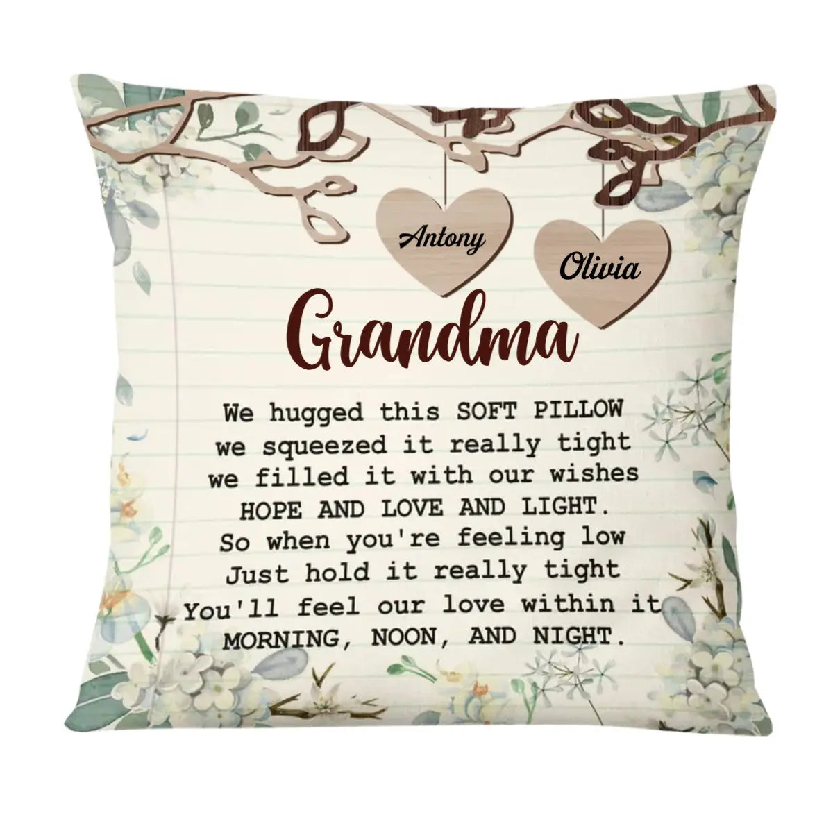 Grandma - Gift For Grandma Hug This Pillow - Personalized Pillow Pillow The Next Custom Gift