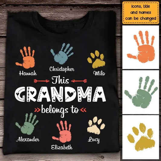 Grandma - Gift For Grandma This Grandma Belongs To - Personalized Shirt T-shirt, Hoodie, Sweatshirt The Next Custom Gift