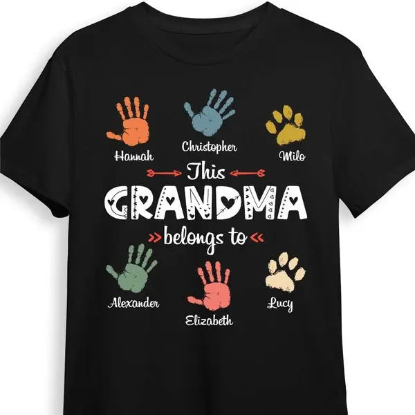 Grandma - Gift For Grandma This Grandma Belongs To - Personalized Shirt T-shirt, Hoodie, Sweatshirt The Next Custom Gift