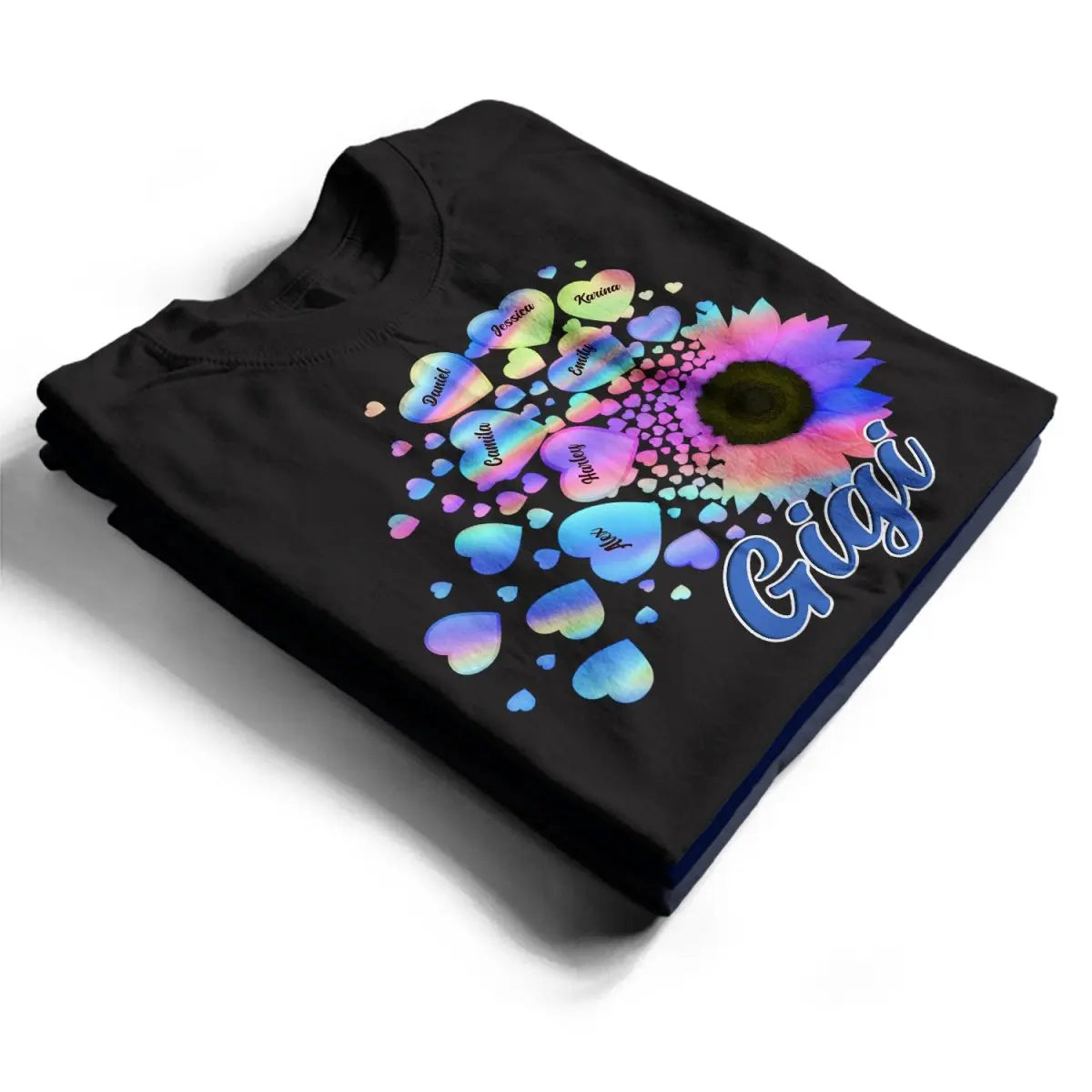 Grandma - Grandma Mom Kids Sunflower - Personalized T-Shirt Shirts & Tops The Next Custom Gift