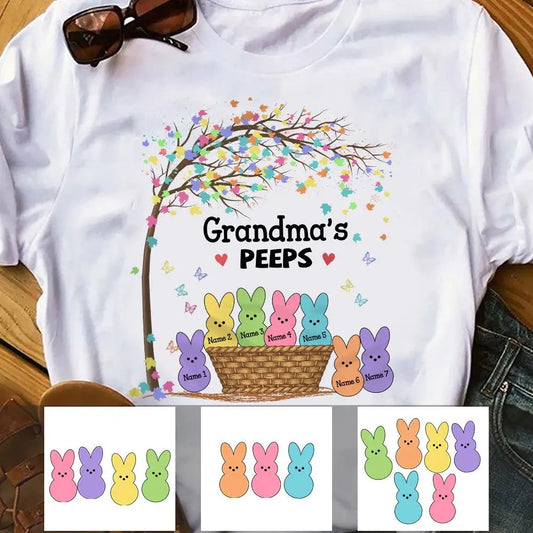 Grandma - Grandma Mom Mother's Day Bunny Easter T Shirt - Personalized Unisex T-shirt(AQ) T-shirt The Next Custom Gift