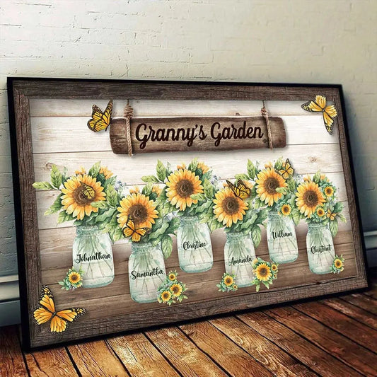 Grandma - Grandma's Garden - Personalized Poster Poster The Next Custom Gift