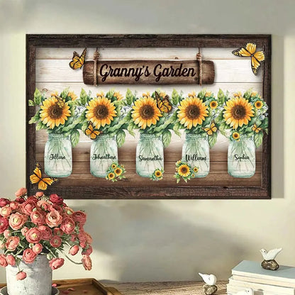 Grandma - Grandma's Garden - Personalized Poster Poster The Next Custom Gift