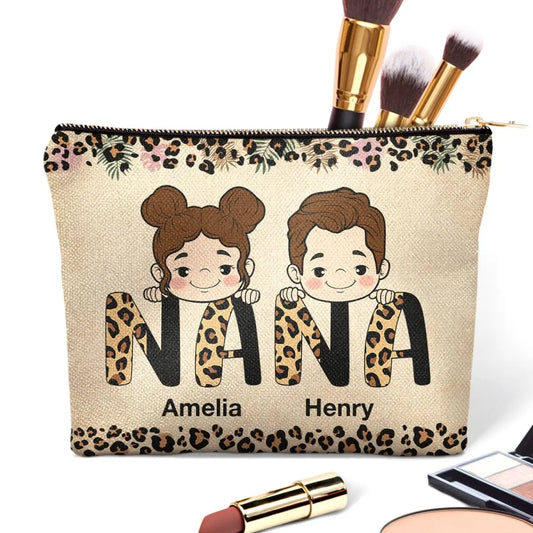 Grandma - Nana Mom Auntie - Personalized Cosmetic Bag Cosmetic Bag The Next Custom Gift