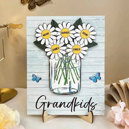 Grandma - Our Grandkids - Personalized Wooden Plaque (VT) Wooden Plaque The Next Custom Gift