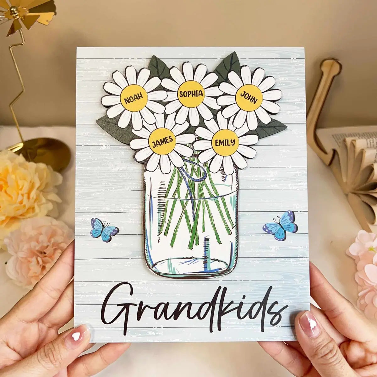 Grandma - Our Grandkids - Personalized Wooden Plaque (VT) Wooden Plaque The Next Custom Gift