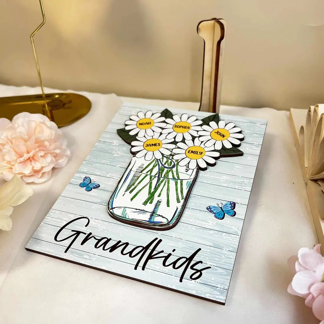 Grandma - Our Grandkids - Personalized Wooden Plaque (VT) Wooden Plaque The Next Custom Gift