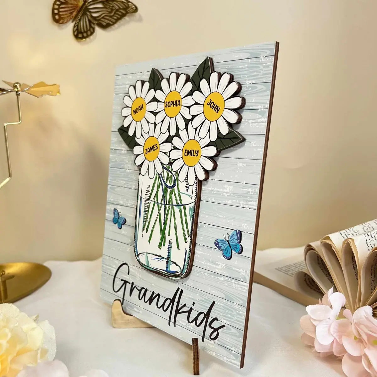 Grandma - Our Grandkids - Personalized Wooden Plaque (VT) Wooden Plaque The Next Custom Gift