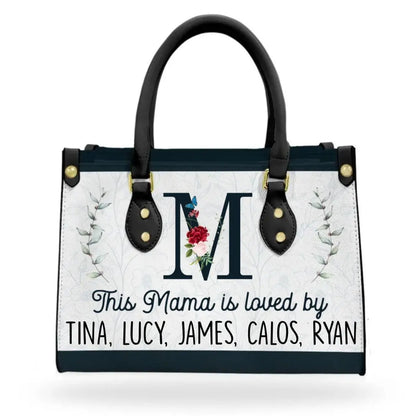 Grandma- This Grandma Is Loved By - Personalized Leather Bag - The Next Custom Gift  Leather Handbag