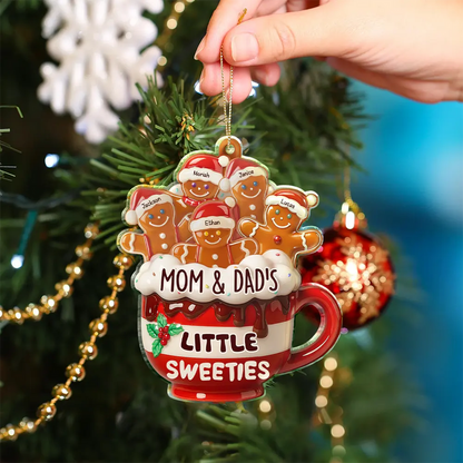 Grandma Grandpa Mom Dad Perfect Batch Gingerbread - Personalized Custom Shaped Acrylic Ornament