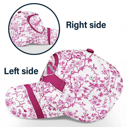 Grandma Mom Toile De Jouy - Personalized Classic Cap