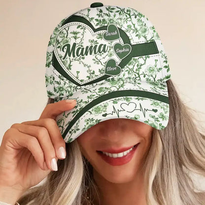 Grandma Mom Toile De Jouy - Personalized Classic Cap