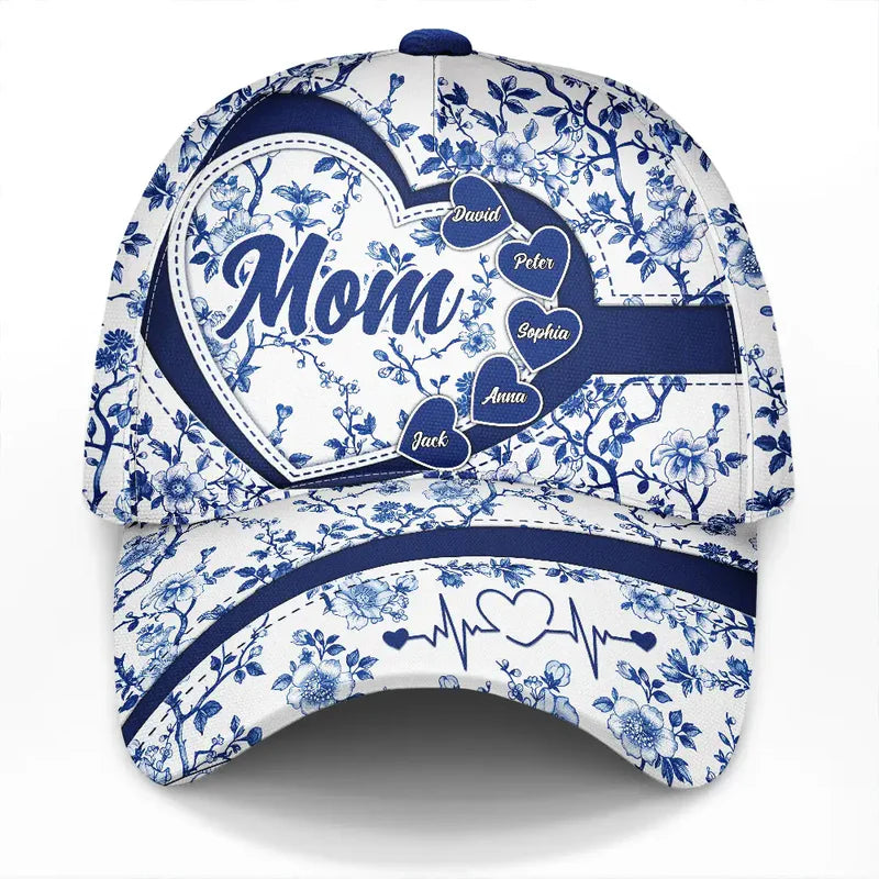 Grandma Mom Toile De Jouy - Personalized Classic Cap