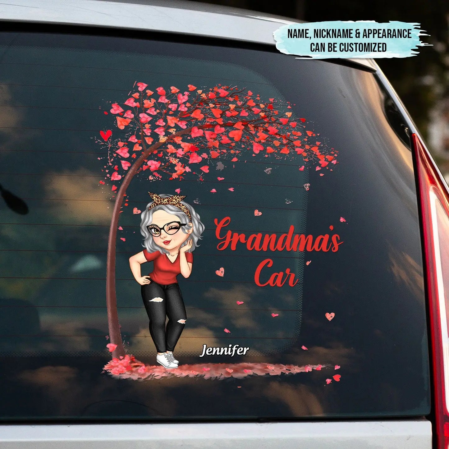 Grandma's Car - Personalized Decor Decal Decal The Next Custom Gift