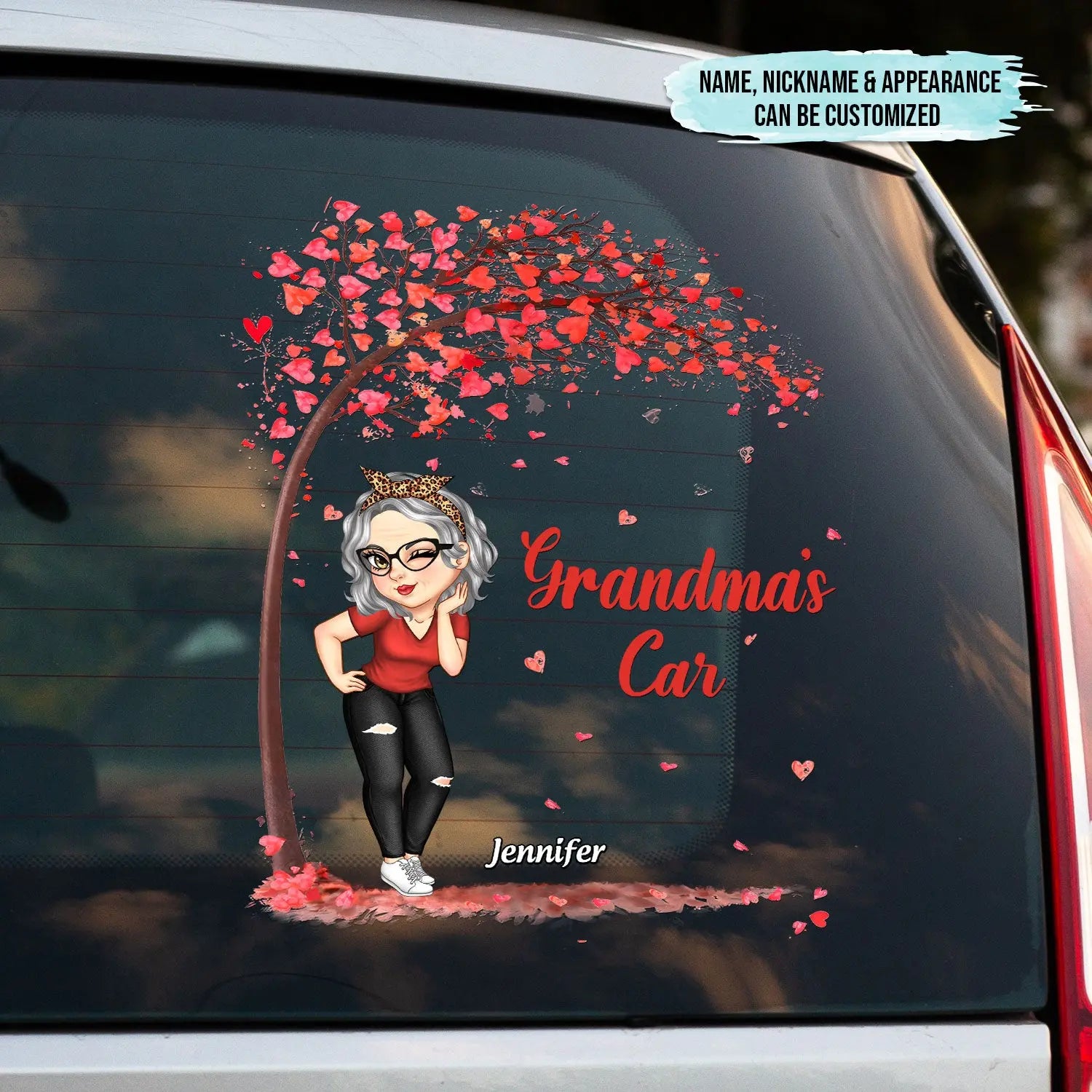 Grandma's Car - Personalized Decor Decal Decal The Next Custom Gift