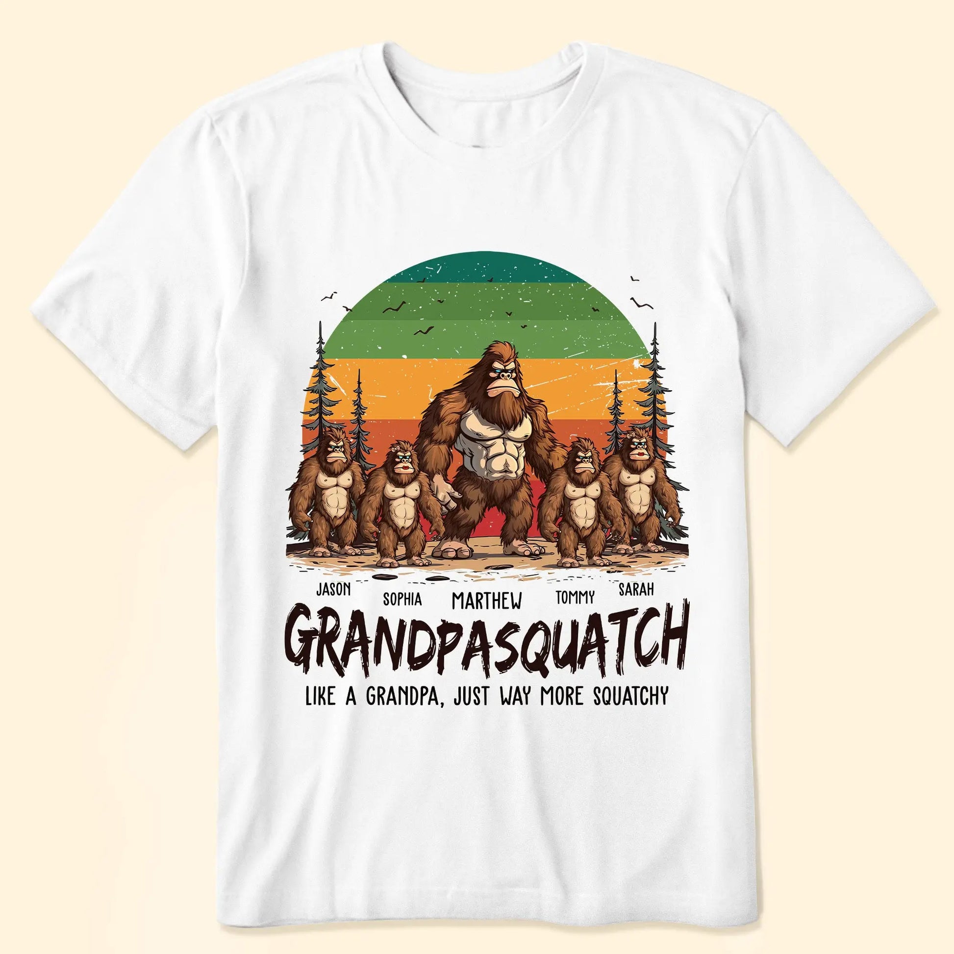 Grandpasquatch & Grandmasquatch - Personalized Shirt Shirts & Tops The Next Custom Gift