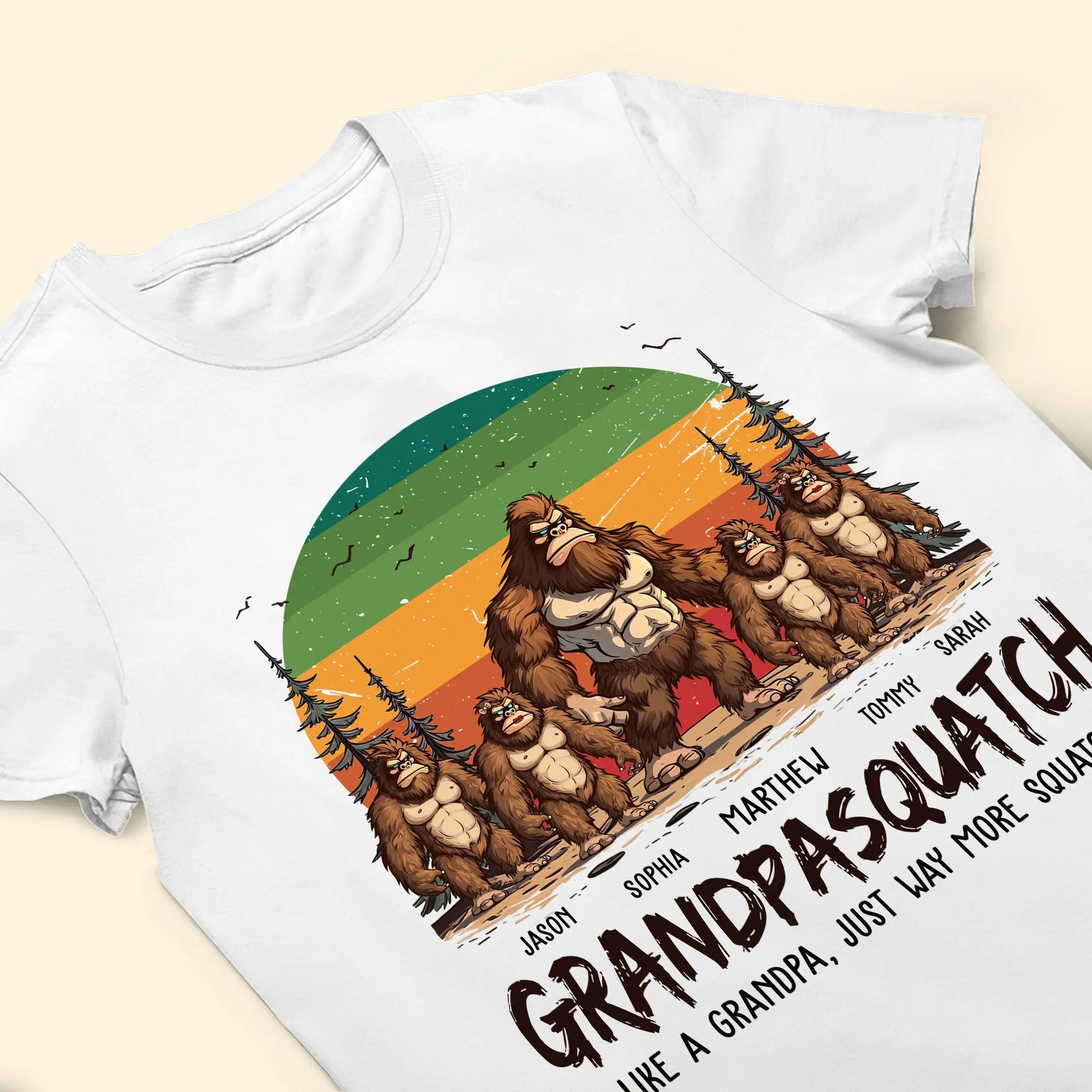 Grandpasquatch & Grandmasquatch - Personalized Shirt Shirts & Tops The Next Custom Gift