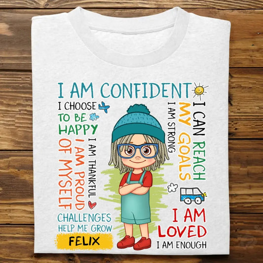Grandson - I Choose To Be Happy Kid - Personalized Unisex T-shirt T-shirt The Next Custom Gift