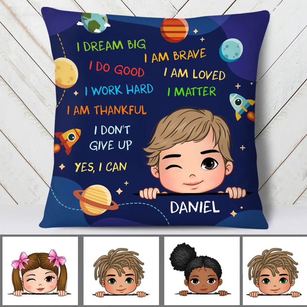 Grandson - I Dream Big - Personalized Pillow (SA) Pillow The Next Custom Gift