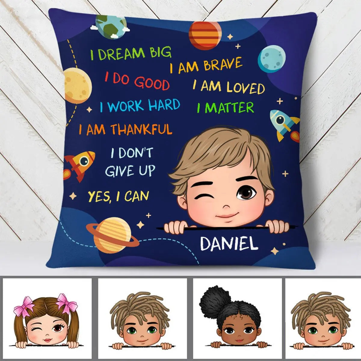 Grandson - I Dream Big - Personalized Pillow (SA) Pillow The Next Custom Gift