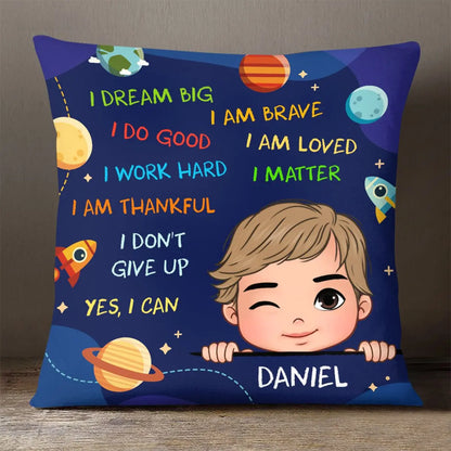 Grandson - I Dream Big - Personalized Pillow (SA) Pillow The Next Custom Gift