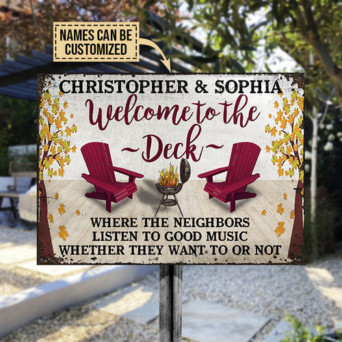 Grilling Deck Listen To Good Music Custom Classic Metal Signs