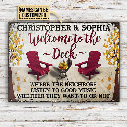 Grilling Deck Listen To Good Music Custom Classic Metal Signs
