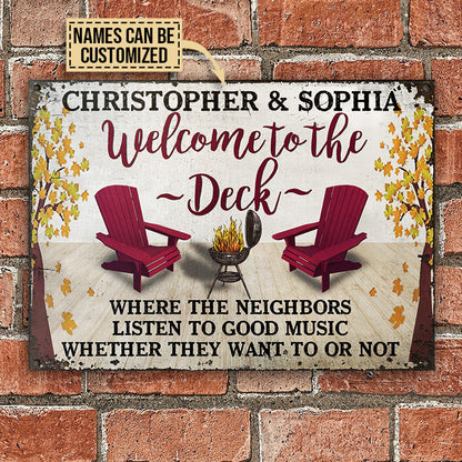 Grilling Deck Listen To Good Music Custom Classic Metal Signs