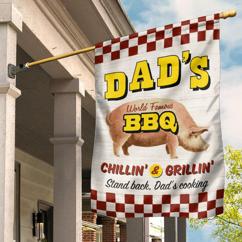 Grilling World Famous BBQ Custom Flag