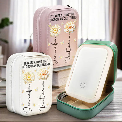 Grow An Old Friend - Personalized Makeup Box With LED Mirror