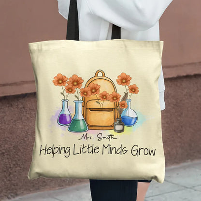 Grow With Teacher - Personalized Tote Bag