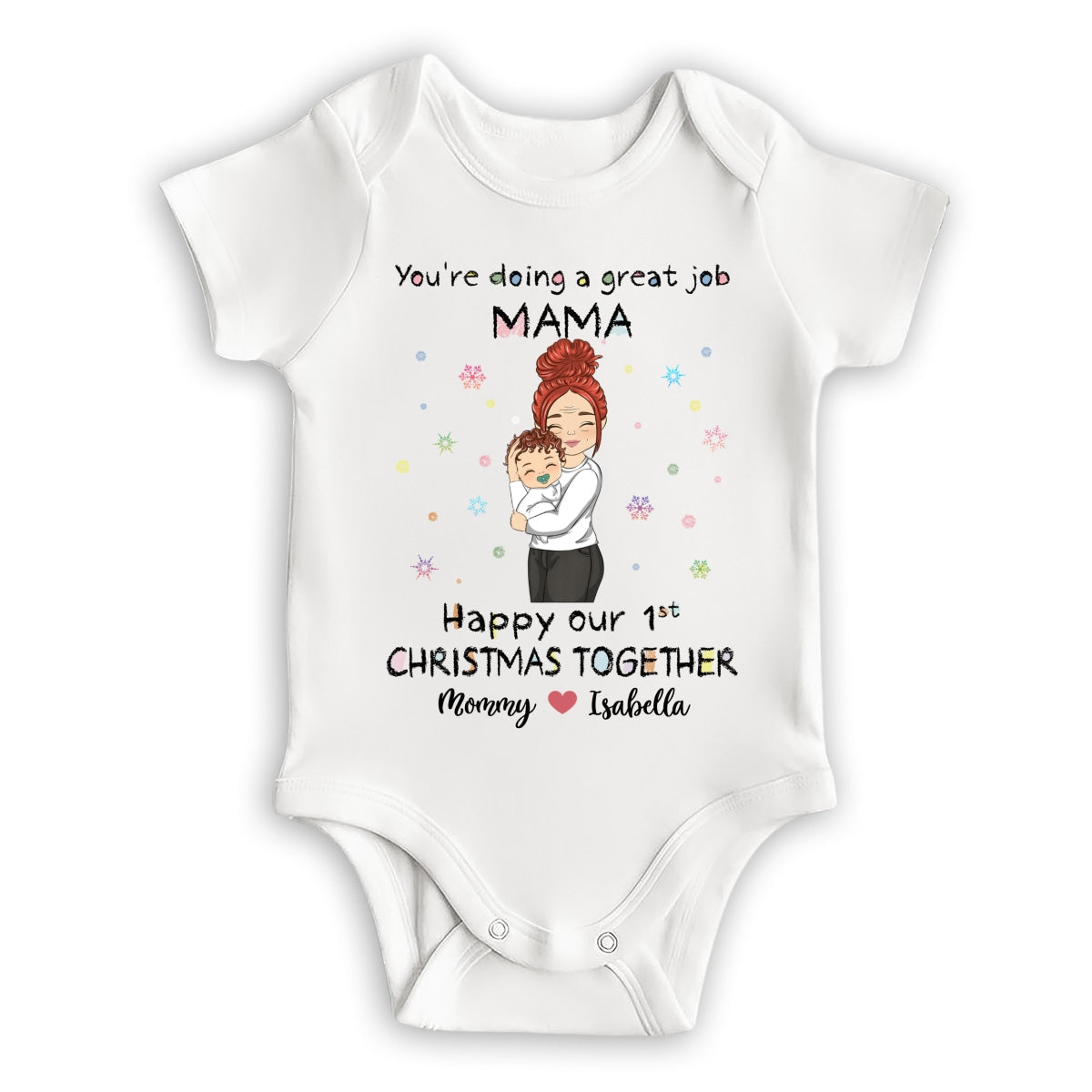 You're Doing A Great Job Merry Christmas - Personalized Custom Baby Onesie