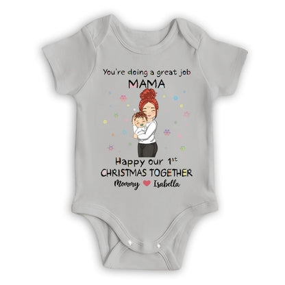 You're Doing A Great Job Merry Christmas - Personalized Custom Baby Onesie