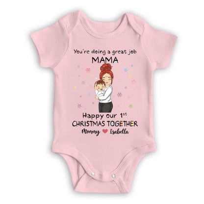 You're Doing A Great Job Merry Christmas - Personalized Custom Baby Onesie