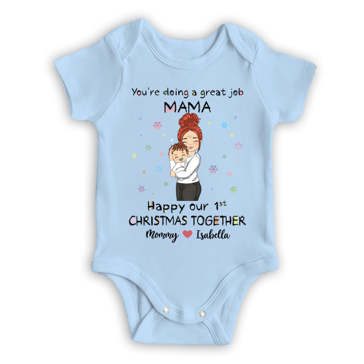 You're Doing A Great Job Merry Christmas - Personalized Custom Baby Onesie