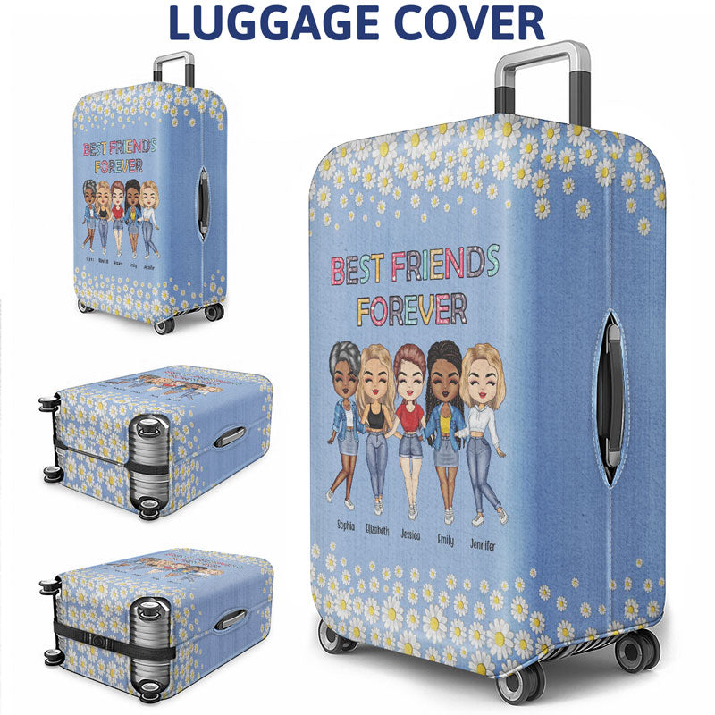 Best Friends We Are Like A Small Gang - Gift For BFF And Colleagues - Personalized Custom Luggage Cover