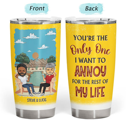 Found You Sooner Annoyed You Longer Married Af - Gift For Couples - Personalized Custom Tumbler