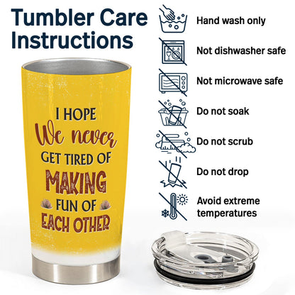 Found You Sooner Annoyed You Longer Married Af - Gift For Couples - Personalized Custom Tumbler