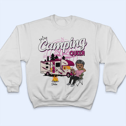 Camping Queen - Gift For Camping Lovers - Personalized Custom T Shirt