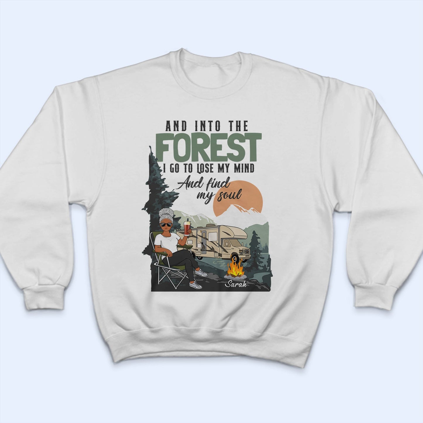 Into The Forest I Go To Lose My Mind Find My Soul - Gift For Camping Lovers - Personalized T Shirt