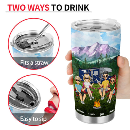Life Is Better At The Campsite - Gift For Camping Lovers - Personalized Tumbler