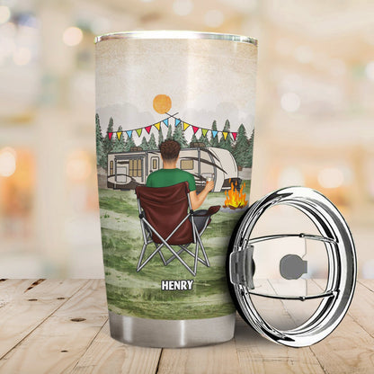 I Hate People - Gift For Camping Lovers - Personalized Tumbler