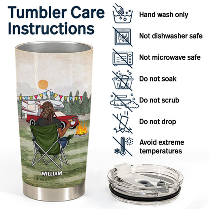 I Hate People - Gift For Camping Lovers - Personalized Tumbler