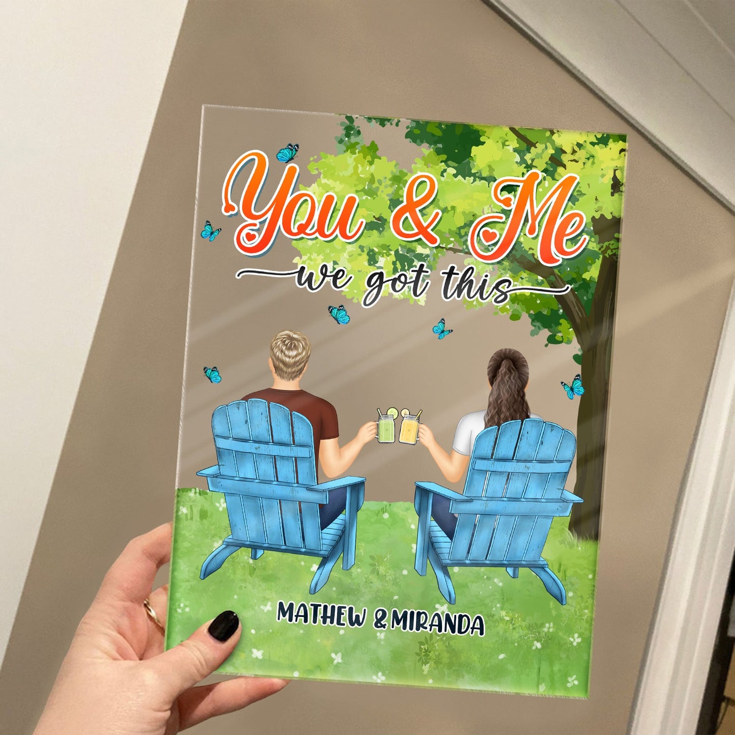 You And Me We Got This - Gift For Couples - Personalized Vertical Rectangle Acrylic Plaque