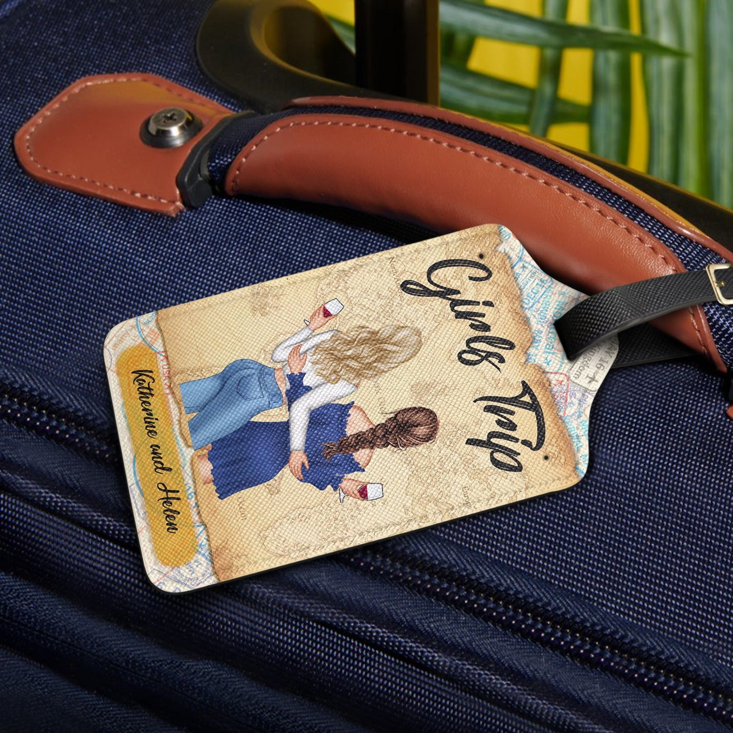 Girls Trip - Gift For Besties - Personalized Luggage Tag