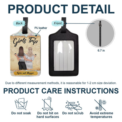 Girls Trip - Gift For Besties - Personalized Luggage Tag